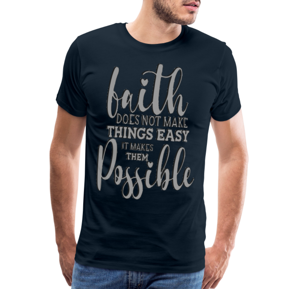 "Faith" T-Shirt - deep navy