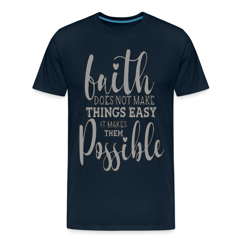 "Faith" T-Shirt - deep navy