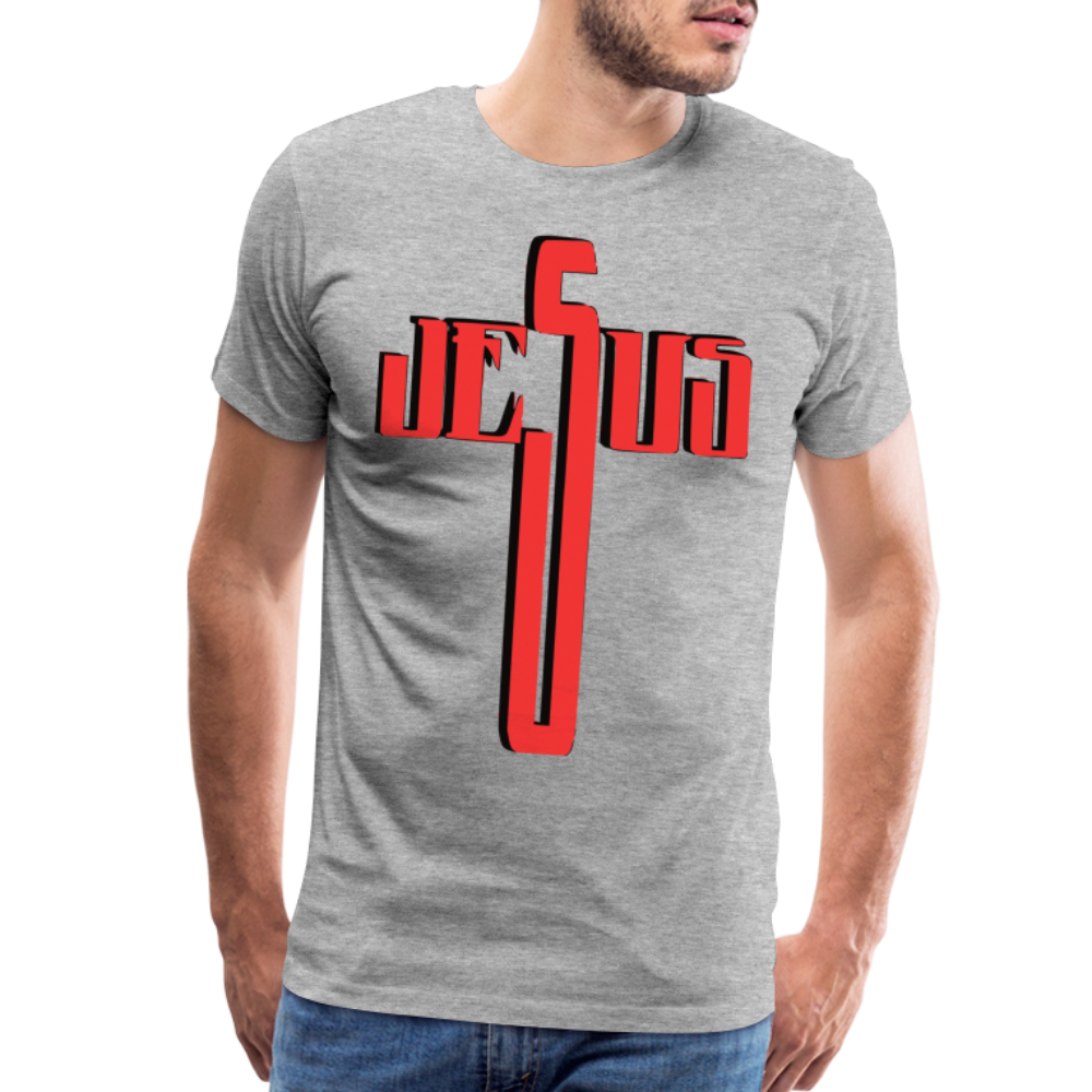 "Jesus" T-Shirt - heather gray