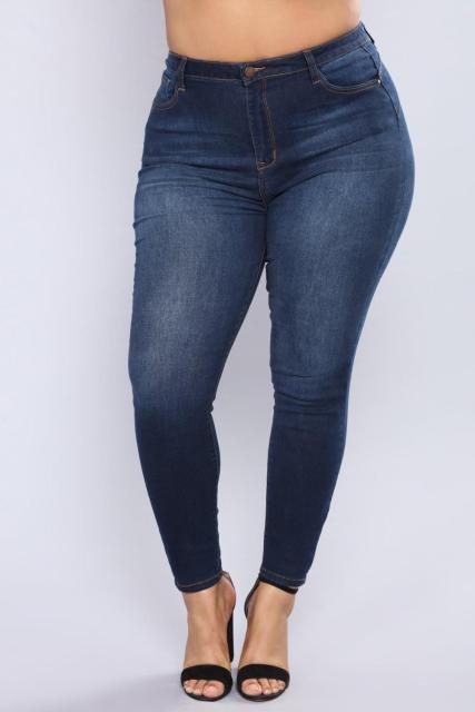 Women’s Plus Size Stretch Jeans - Lee Ola's Clothing