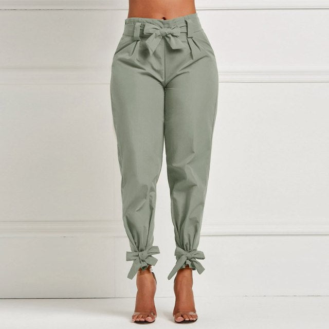 Women Solid Loose Pants - Lee Ola's Clothing