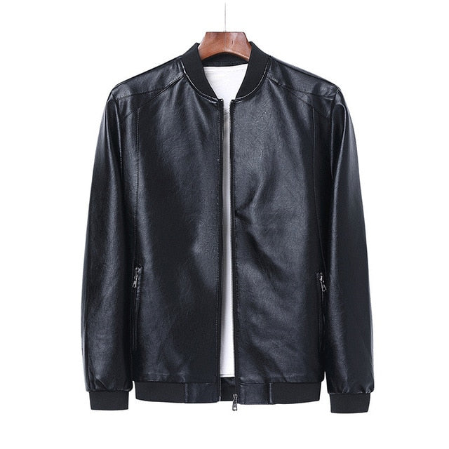 Men Faux Leather Jacket - Lee Ola's Clothing