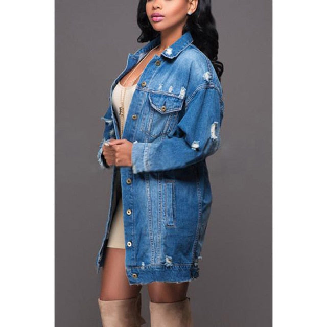 Women's Denim Jacket - Lee Ola's Clothing