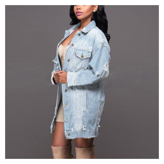 Women's Denim Jacket - Lee Ola's Clothing