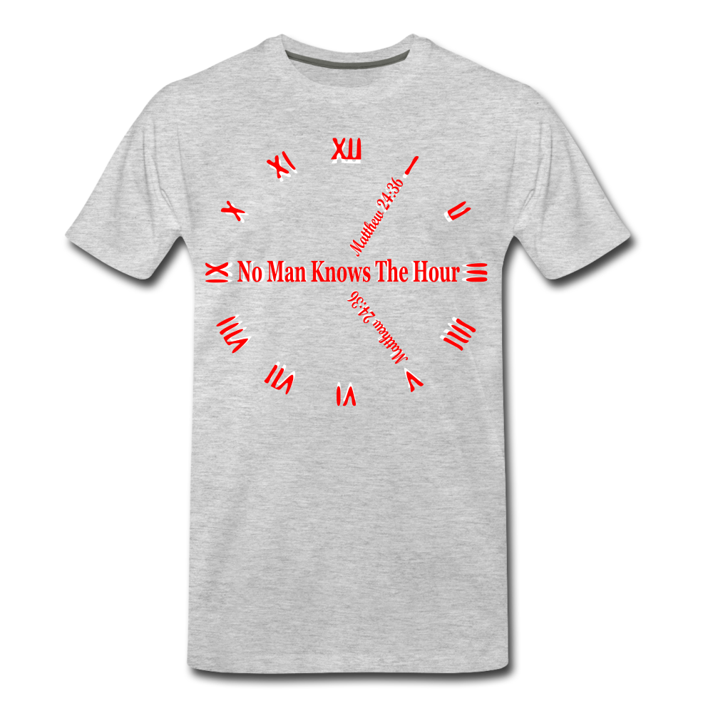 Men's "No Man Knows The Hour" T-Shirt - heather gray