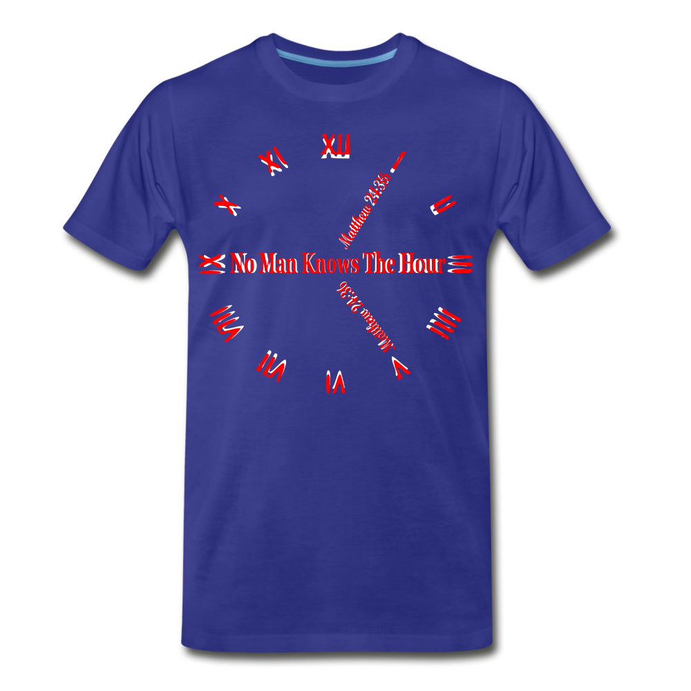 Men's "No Man Knows The Hour" T-Shirt - royal blue