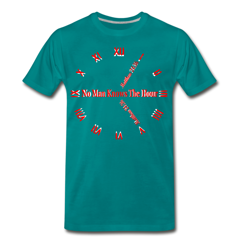 Men's "No Man Knows The Hour" T-Shirt - teal