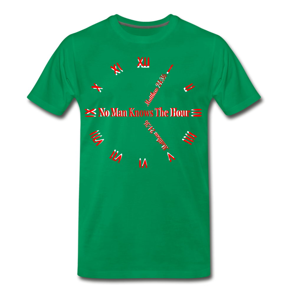 Men's "No Man Knows The Hour" T-Shirt - kelly green
