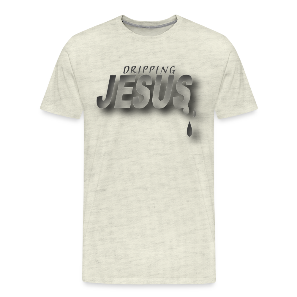 Men's "Jesus Drip" T-Shirt - heather oatmeal