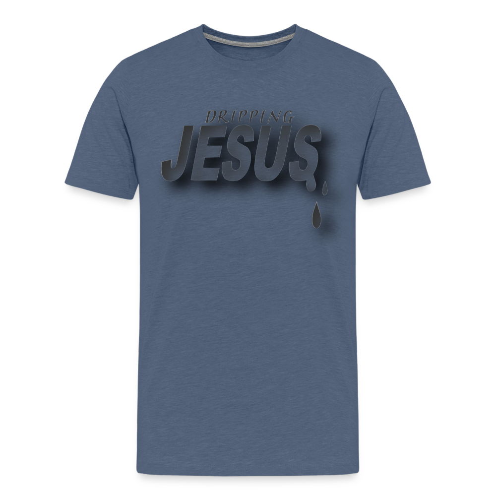 Men's "Jesus Drip" T-Shirt - heather blue