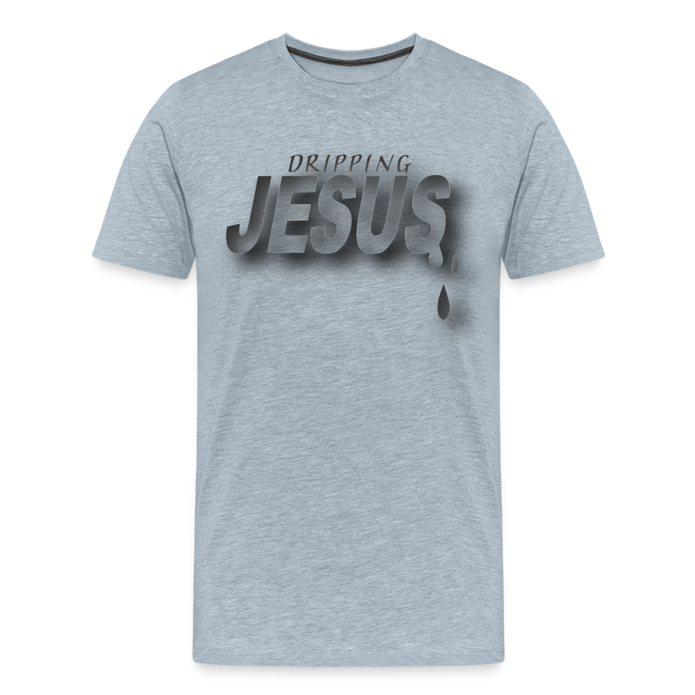Men's "Jesus Drip" T-Shirt - heather ice blue