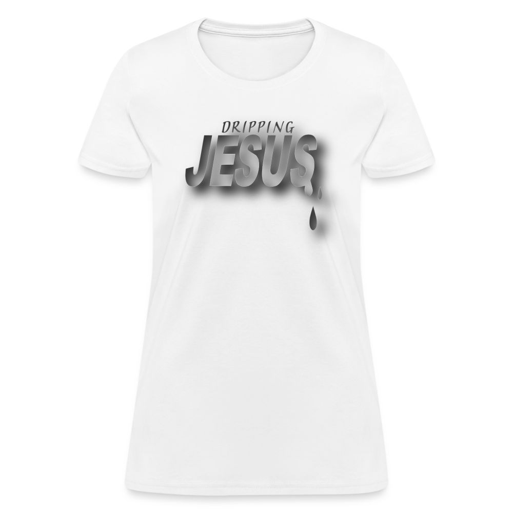 Women's "Dripping Jesus" T-Shirt - white
