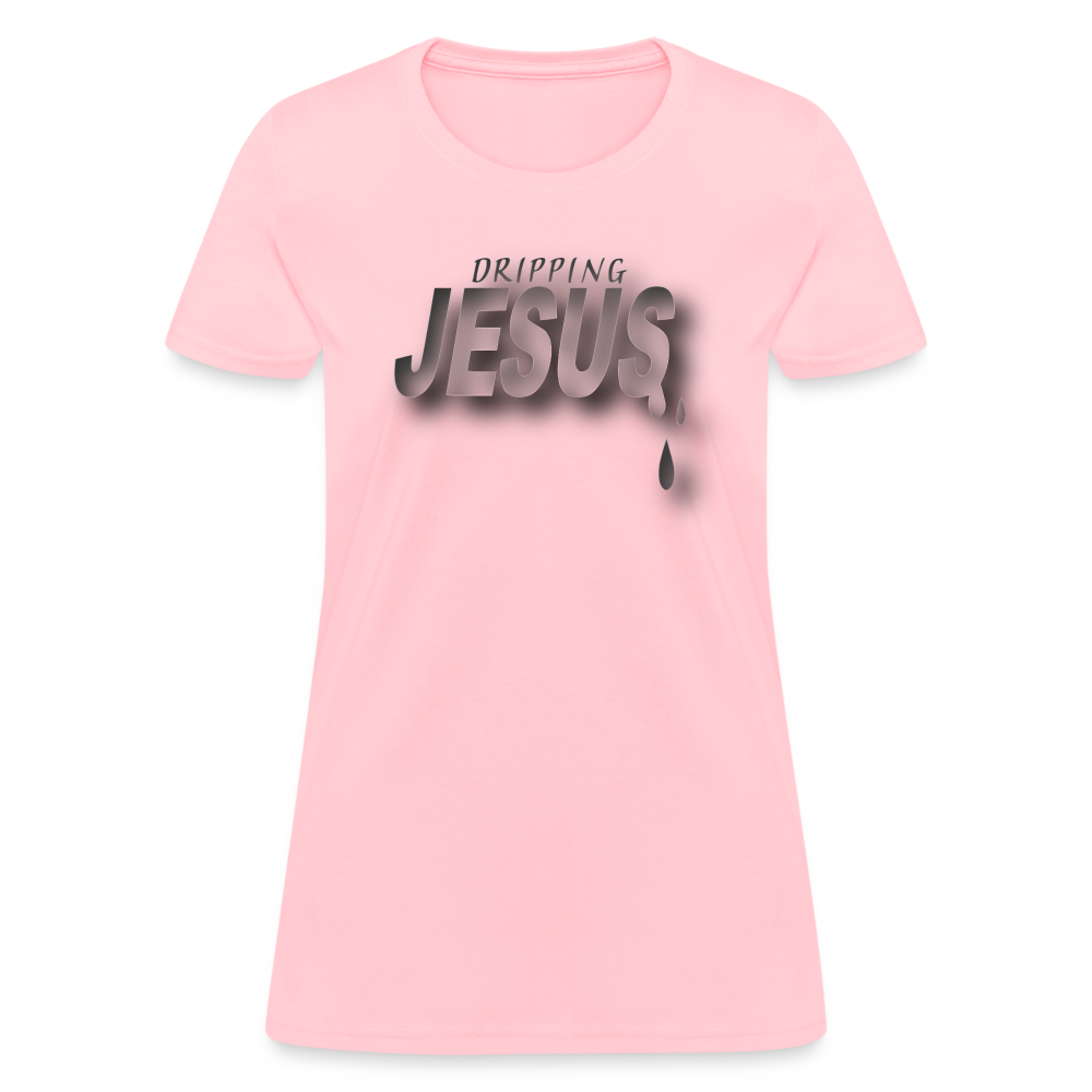 Women's "Dripping Jesus" T-Shirt - pink