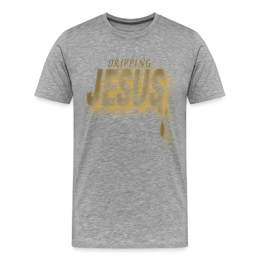 Men's "Dripping Jesus" T-Shirt - heather gray