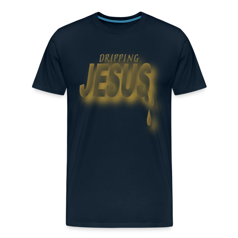 Men's "Dripping Jesus" T-Shirt - deep navy