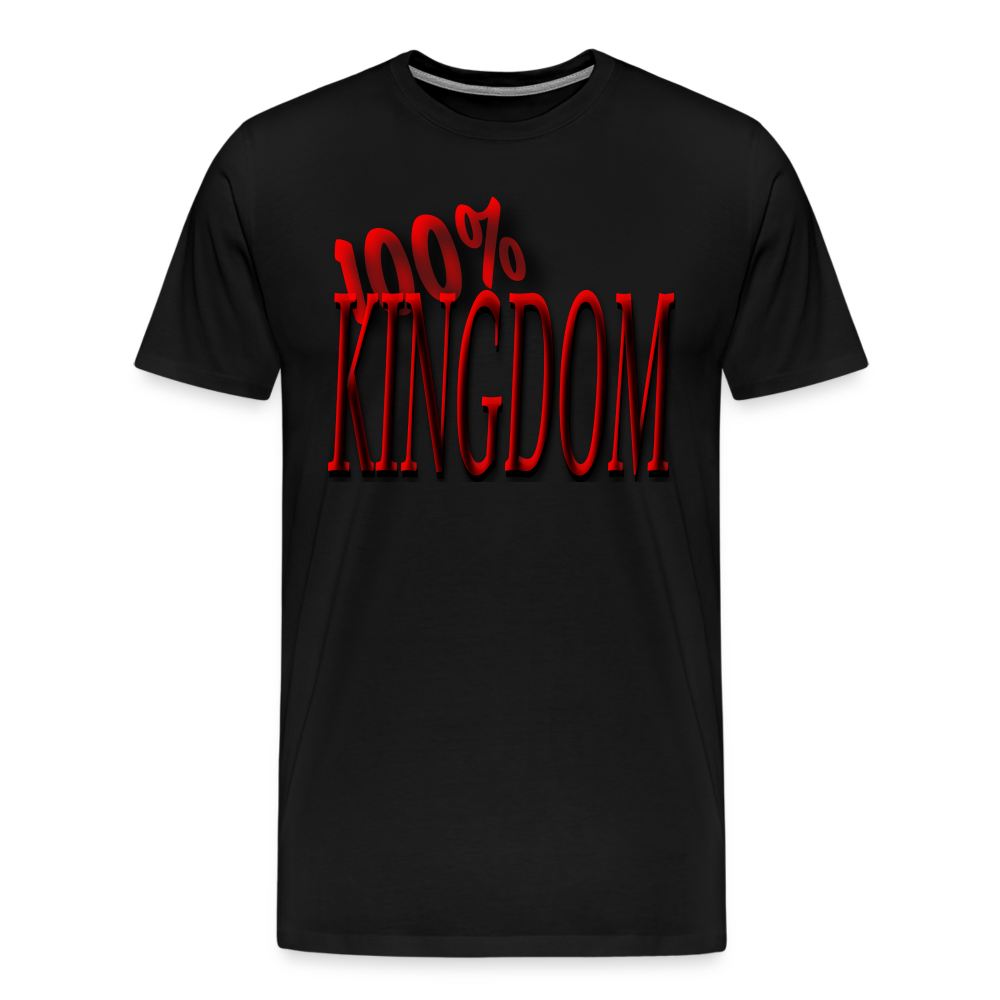 Men's "100% Kingdom" T-Shirt - black