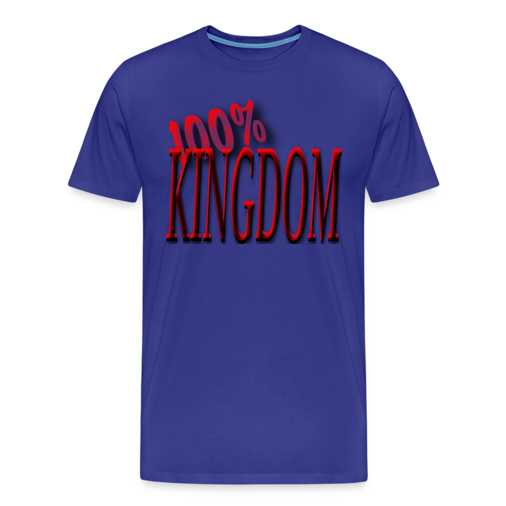 Men's "100% Kingdom" T-Shirt - royal blue