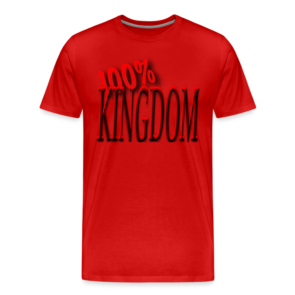 Men's "100% Kingdom" T-Shirt - red