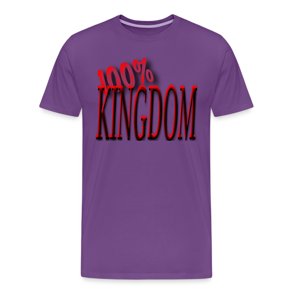 Men's "100% Kingdom" T-Shirt - purple