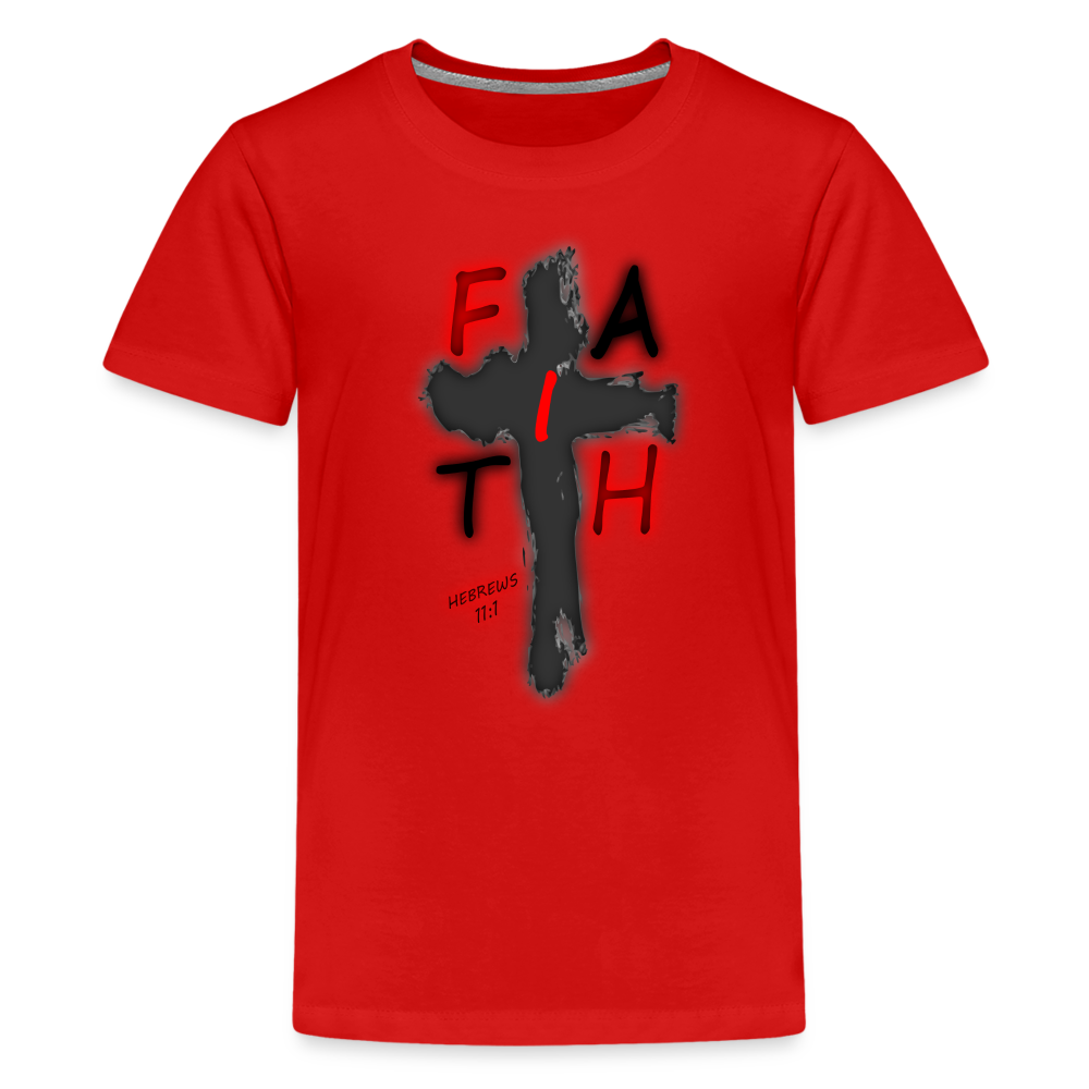Kids' "Faith" T-Shirt - red