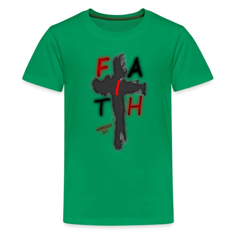Kids' "Faith" T-Shirt - kelly green
