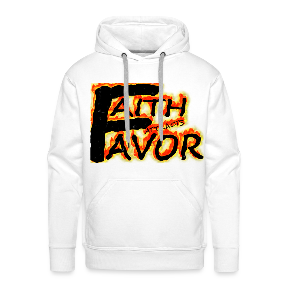 Men’s “Faith attracts Favor” Hoodie - white