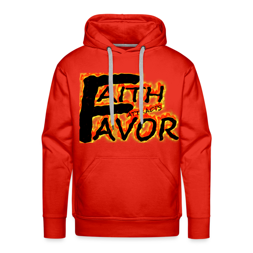 Men’s “Faith attracts Favor” Hoodie - red