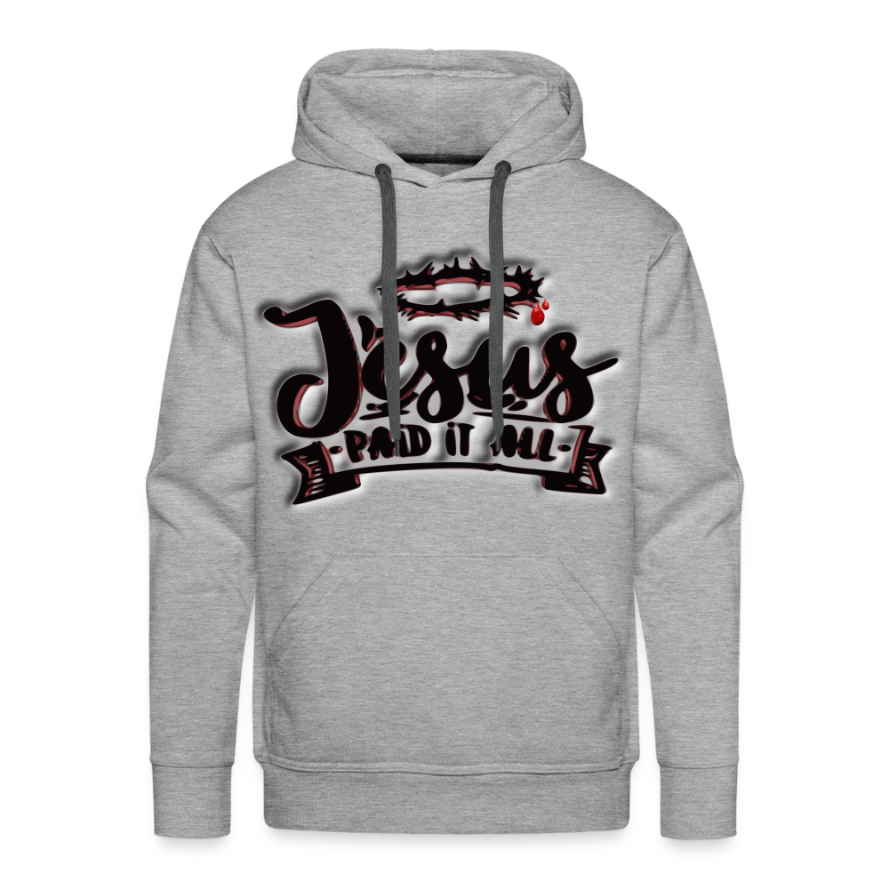 Men’s "Paid It All" Hoodie - heather grey