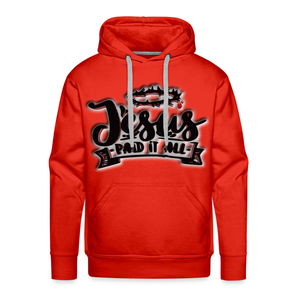 Men’s "Paid It All" Hoodie - red