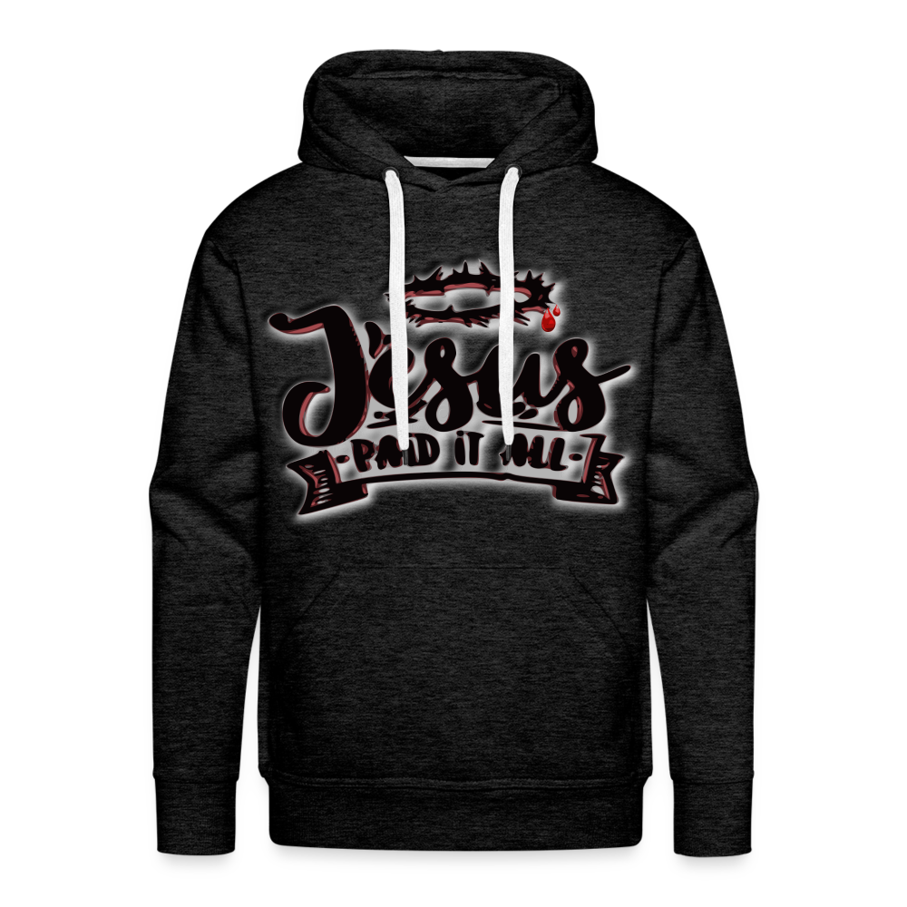 Men’s "Paid It All" Hoodie - charcoal grey