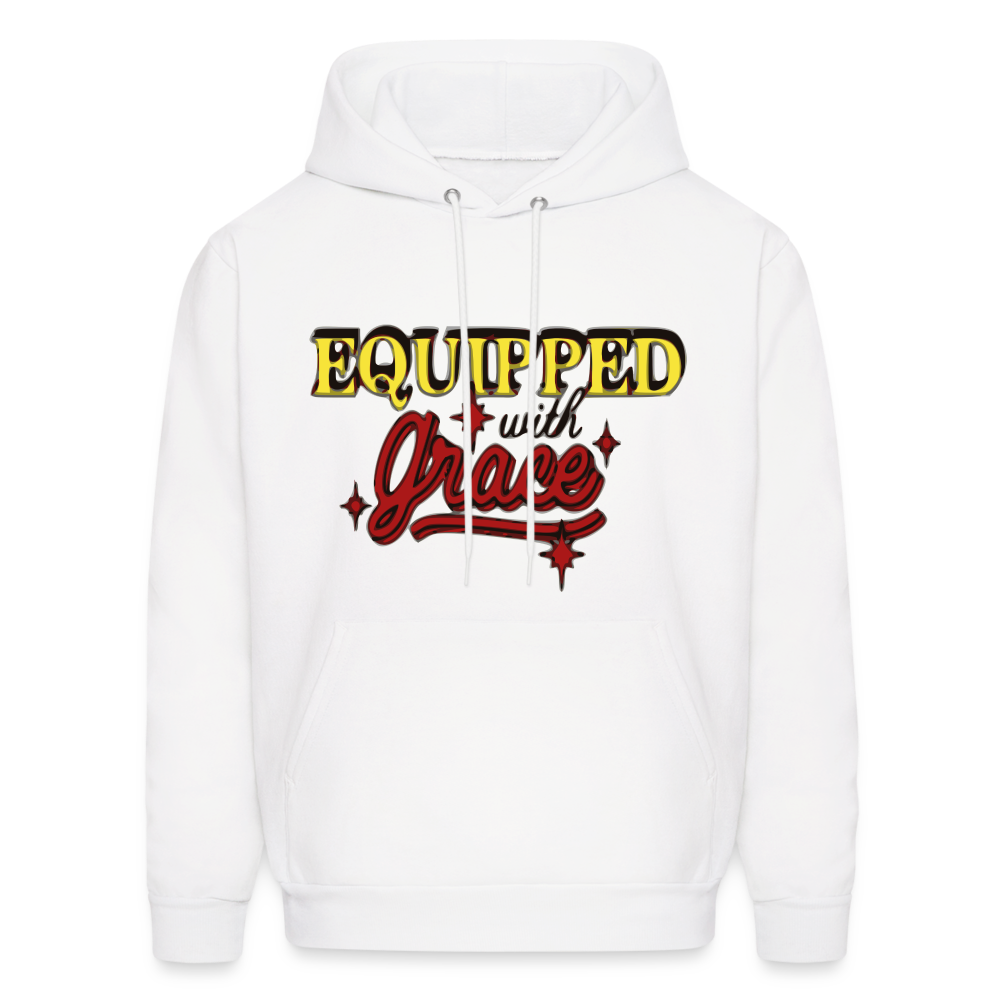 Gildan "Equipped With Grace" Hoodie - white