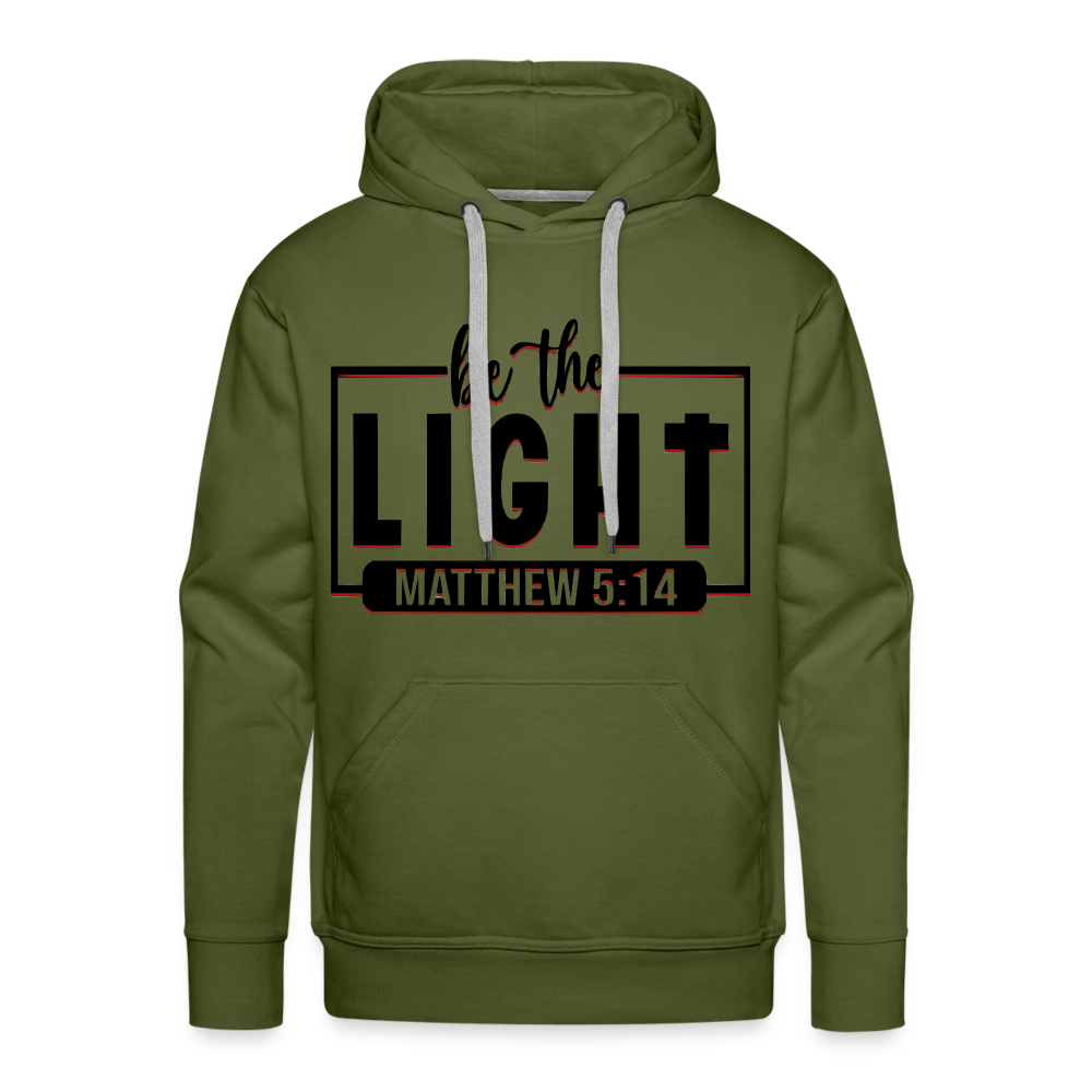 Men’s "Be The Light" Hoodie - olive green