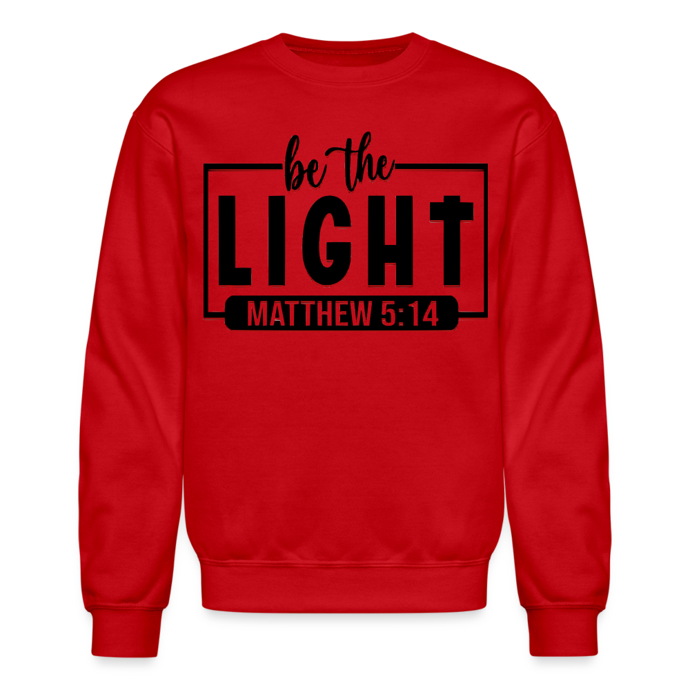 Crewneck "Be The Light" Sweatshirt - red