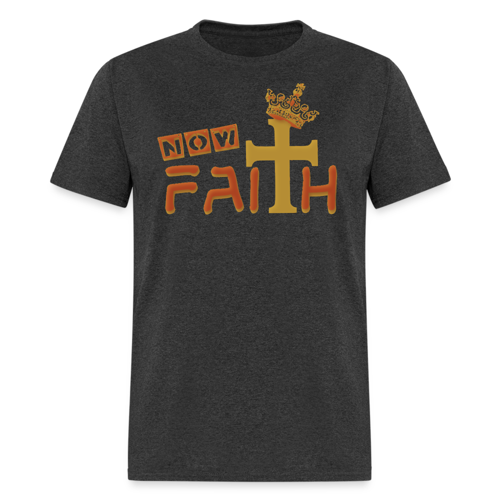 Unisex "Now Faith" T-Shirt - heather black
